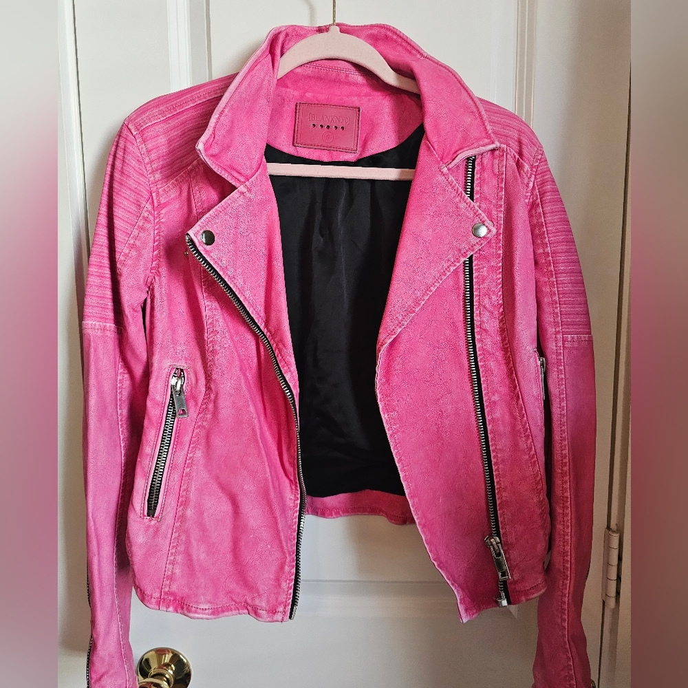 Blank NYC Pink Moto Jacket